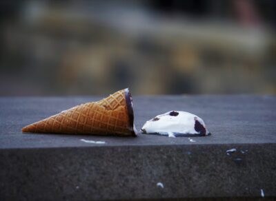 fallen ice cream