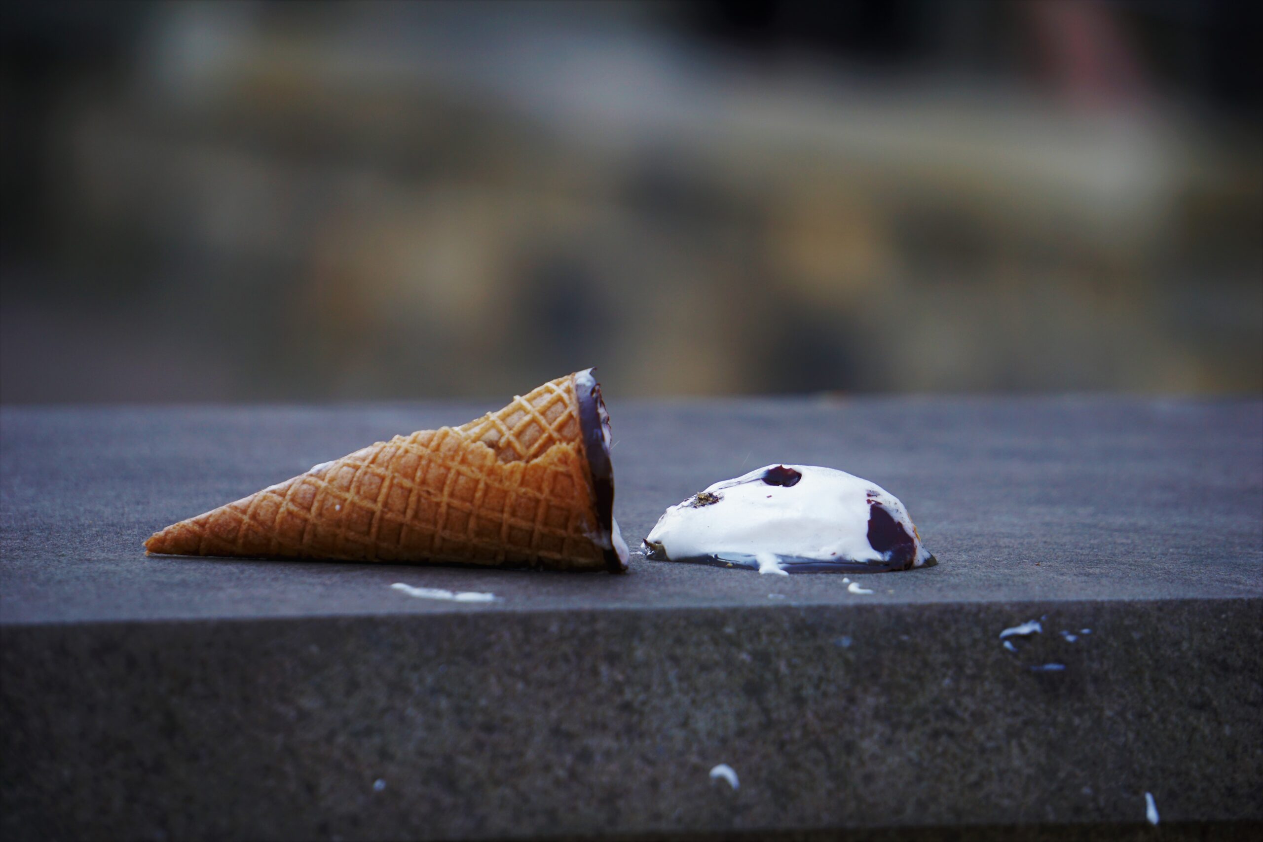fallen ice cream